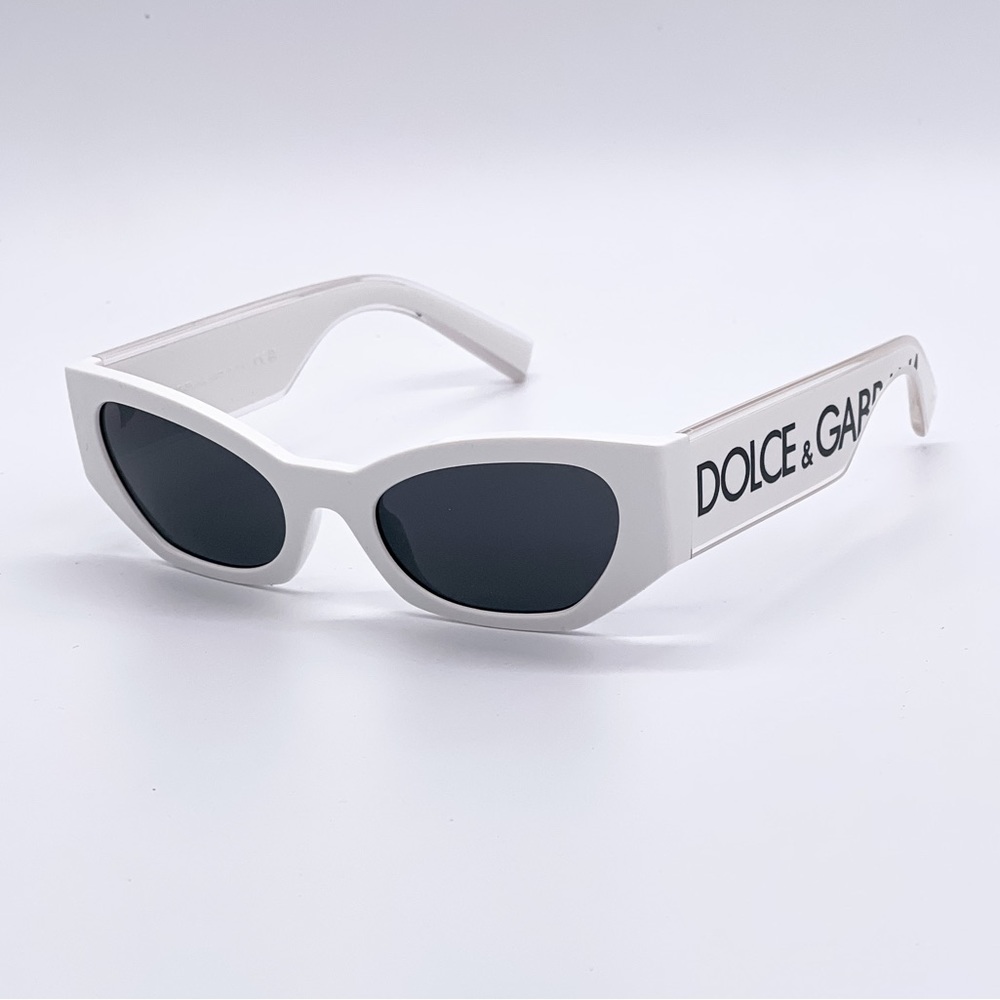 NEW DG6186 331287 SUNGLSSES DOLCE&GABBANA DG6186 3312/87 WHITE CAT EYE EYEWEAR